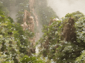 Yellow Mountain Scene