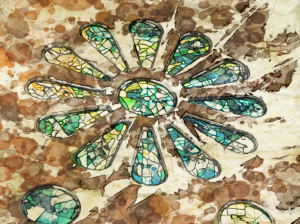 Stained Glass Rose