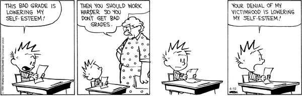 Calivin's self-esteem