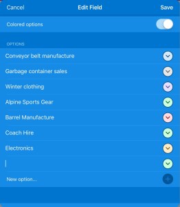 Airtable Nature of Business Edit